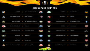 ผลจับฉลากประกบคู่ฟุตบอลยูโรป้า ลีก รอบ 32 ทีม