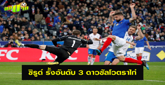 ชิรูด์ รั้งอันดับ 3 ดาวซัลโวตราไก่