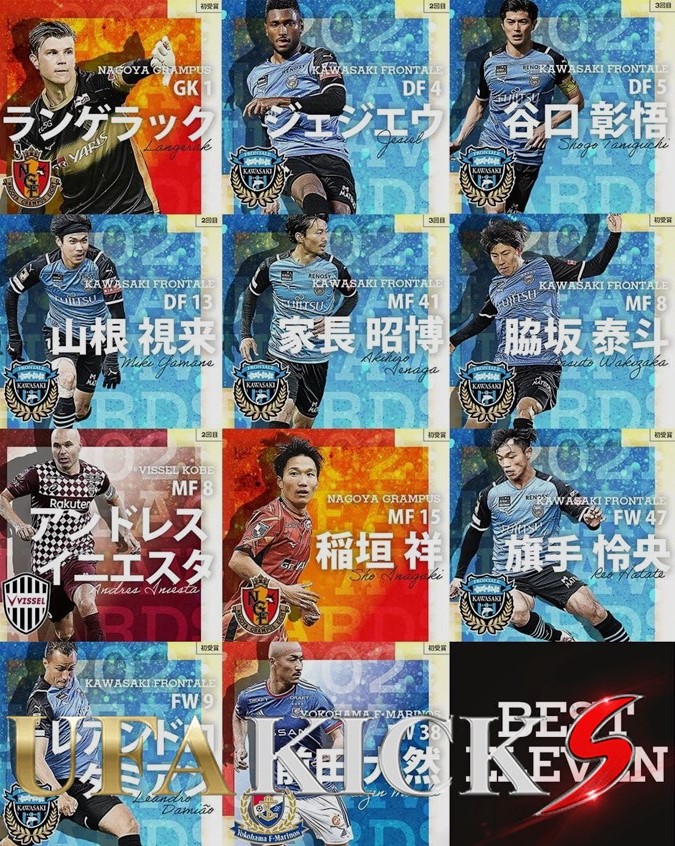 เผย 11 ผู้เล่น เจลีก อวอร์ด คาวาซากิ ฟรอนตาเล่ กรีธาทัพติดมากที่สุด