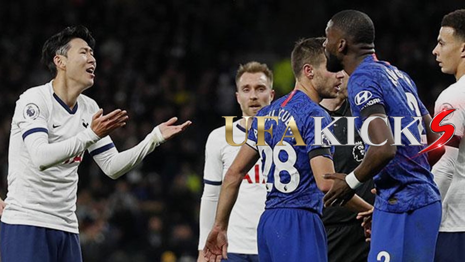 รวบแล้ว 2 แฟนบอล สเปอร์ส หลังขว้างของใส่ รูดิเกอร์